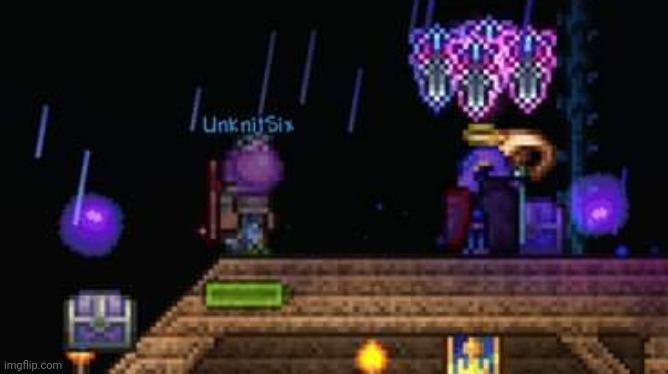 Only two mech bosses away from fighting Plantera! | image tagged in terraria,gaming,video games,nintendo switch,screenshot,multiplayer | made w/ Imgflip meme maker