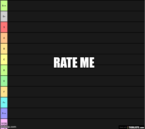 Tier list extended | RATE ME | image tagged in tier list extended | made w/ Imgflip meme maker