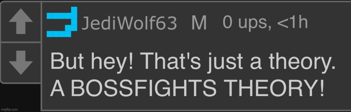 A BOSSFIGHTS THEORY | image tagged in a bossfights theory | made w/ Imgflip meme maker