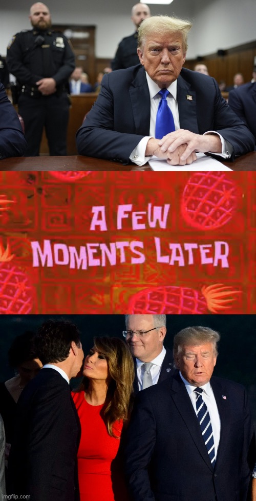 Melania’s best day since a long time | image tagged in trump,melania trump,trudeau | made w/ Imgflip meme maker