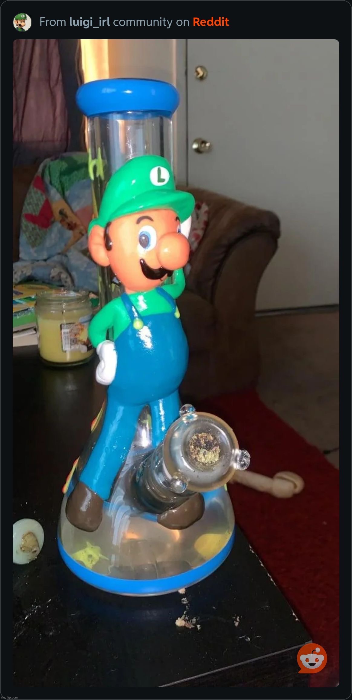 Luigi bong lmoa | made w/ Imgflip meme maker