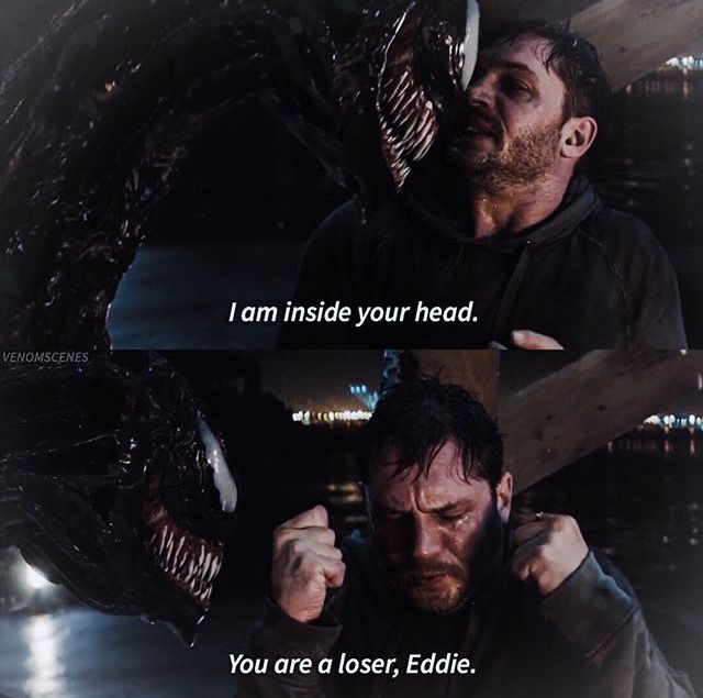 Venom - You are a loser, Eddie Blank Meme Template