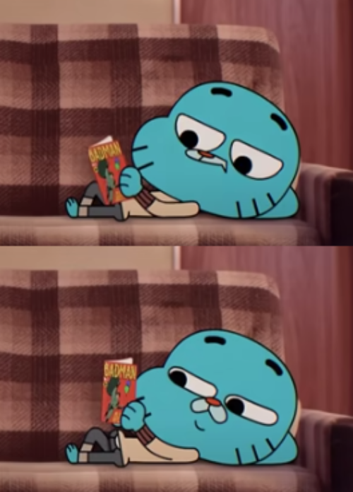 High Quality Gumball book template Blank Meme Template