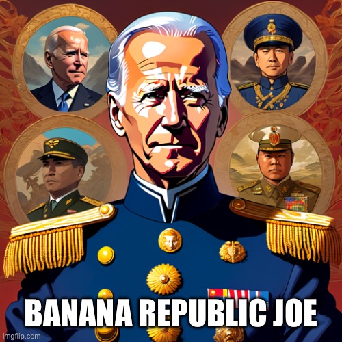 Banana Republic Biden | BANANA REPUBLIC JOE | image tagged in banana republic biden | made w/ Imgflip meme maker