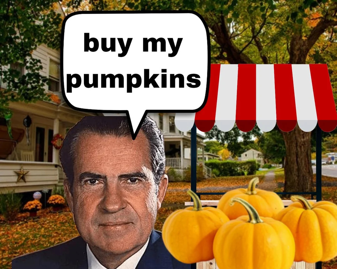 Buy my pumpkins Blank Meme Template
