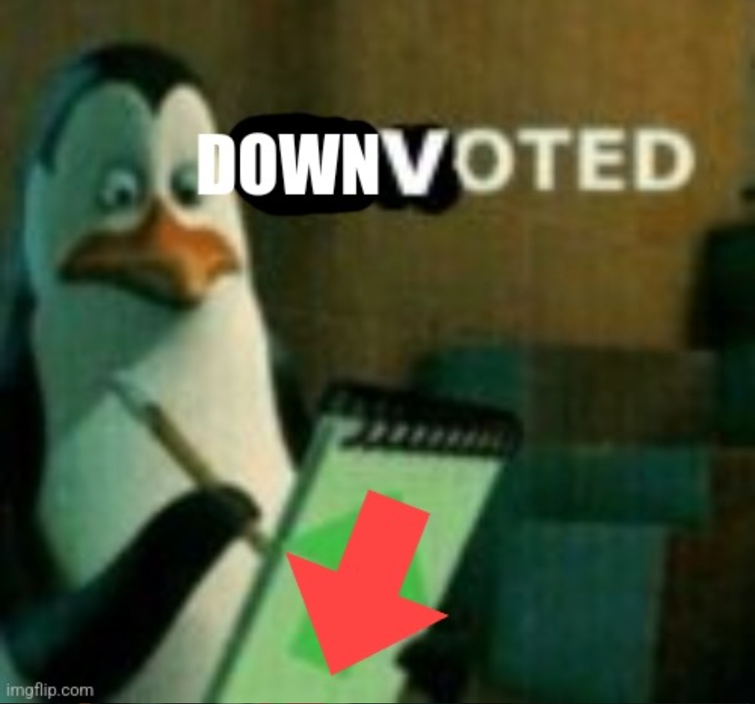 Downvoted Blank Meme Template