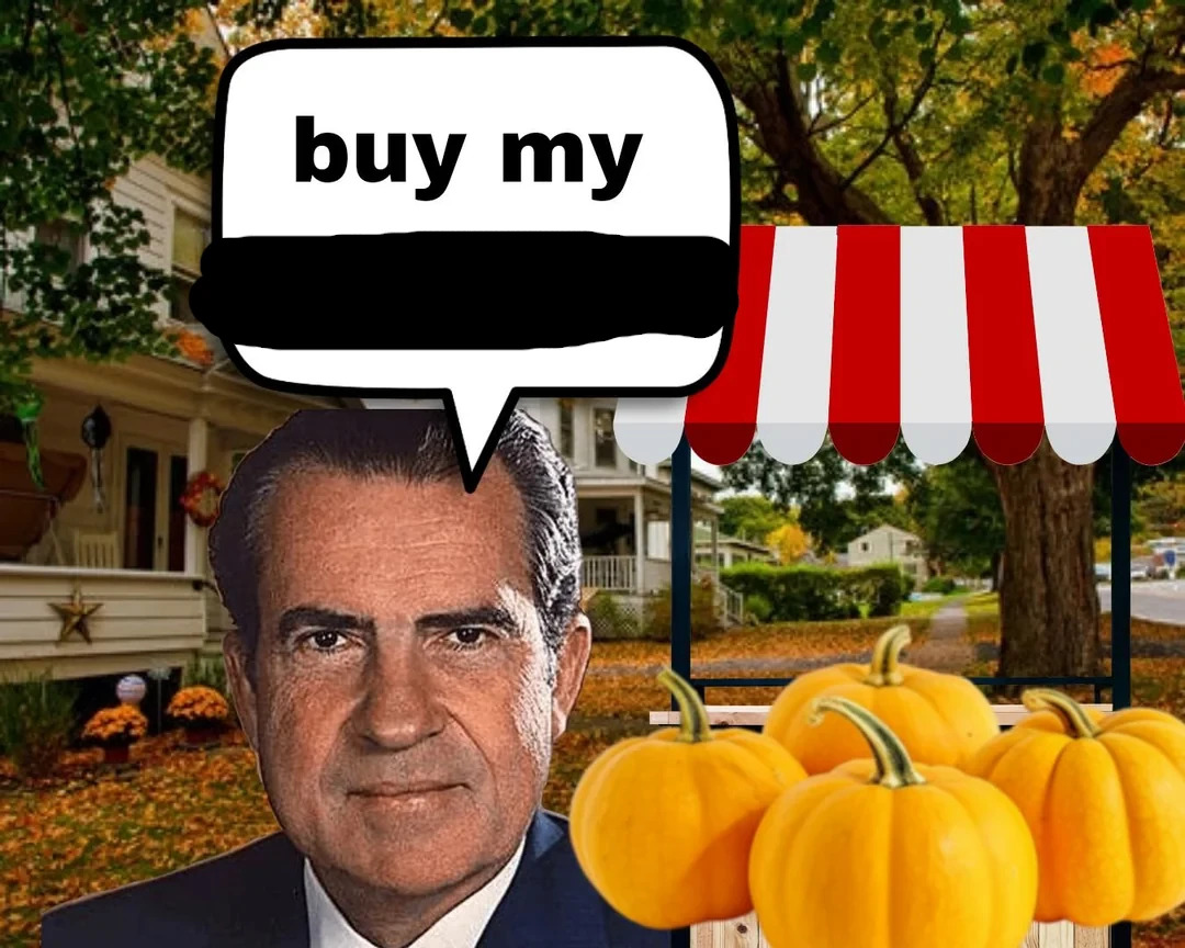 Buy my Pumpkins Blank Meme Template