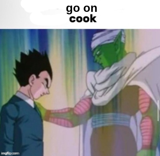 go on | image tagged in this shit was not it never cook again | made w/ Imgflip meme maker