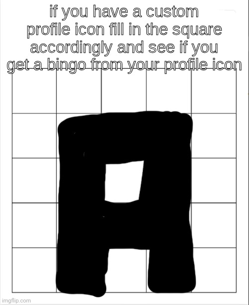 profile icon bingo | image tagged in profile icon bingo | made w/ Imgflip meme maker