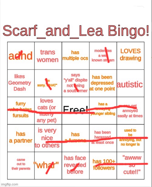 -Neko | image tagged in scarf_and_lea bingo | made w/ Imgflip meme maker