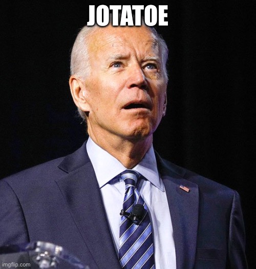 Tater in chief | JOTATOE | image tagged in joe biden,potatoes,thinking,violence,worst,president | made w/ Imgflip meme maker