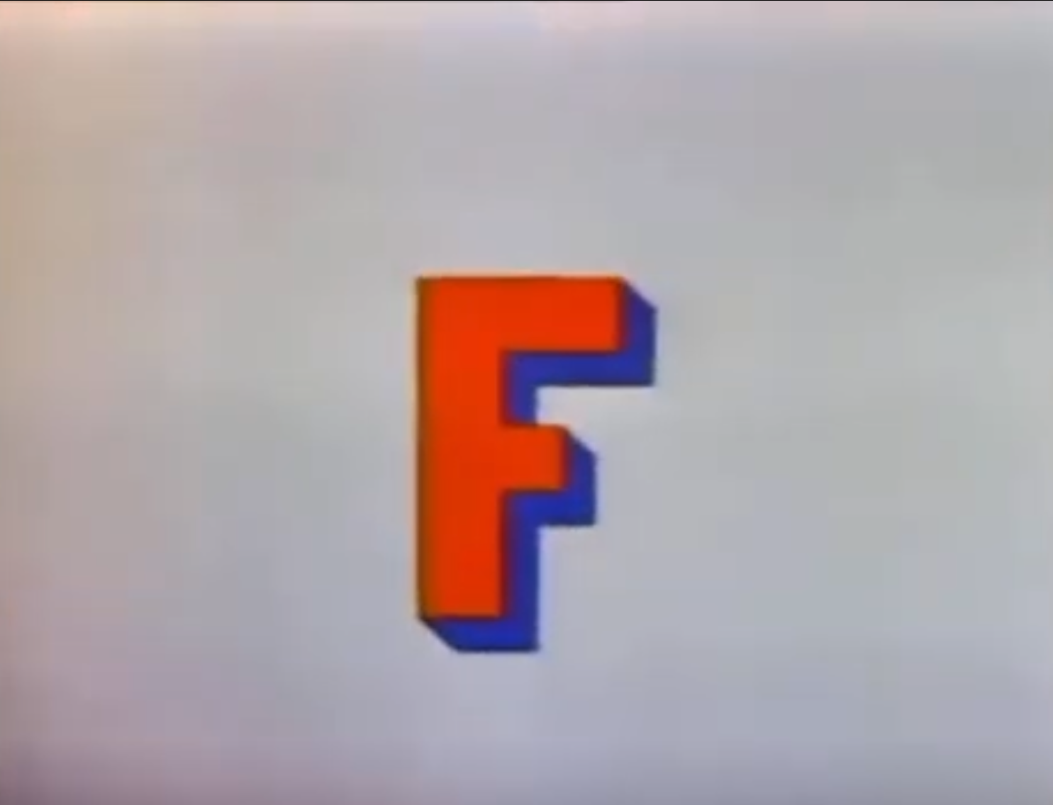 High Quality The Letter F from Sesame Street Blank Meme Template