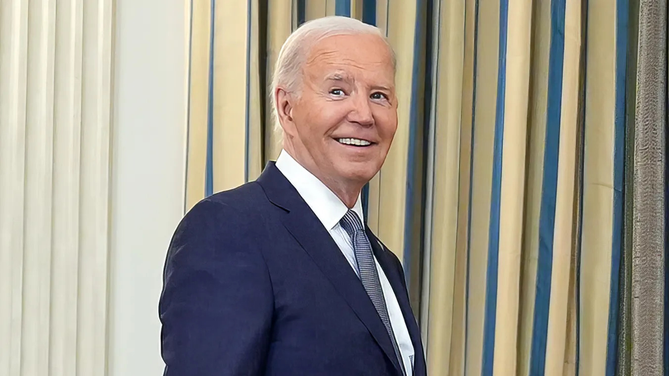 High Quality Joe Biden smiling Blank Meme Template