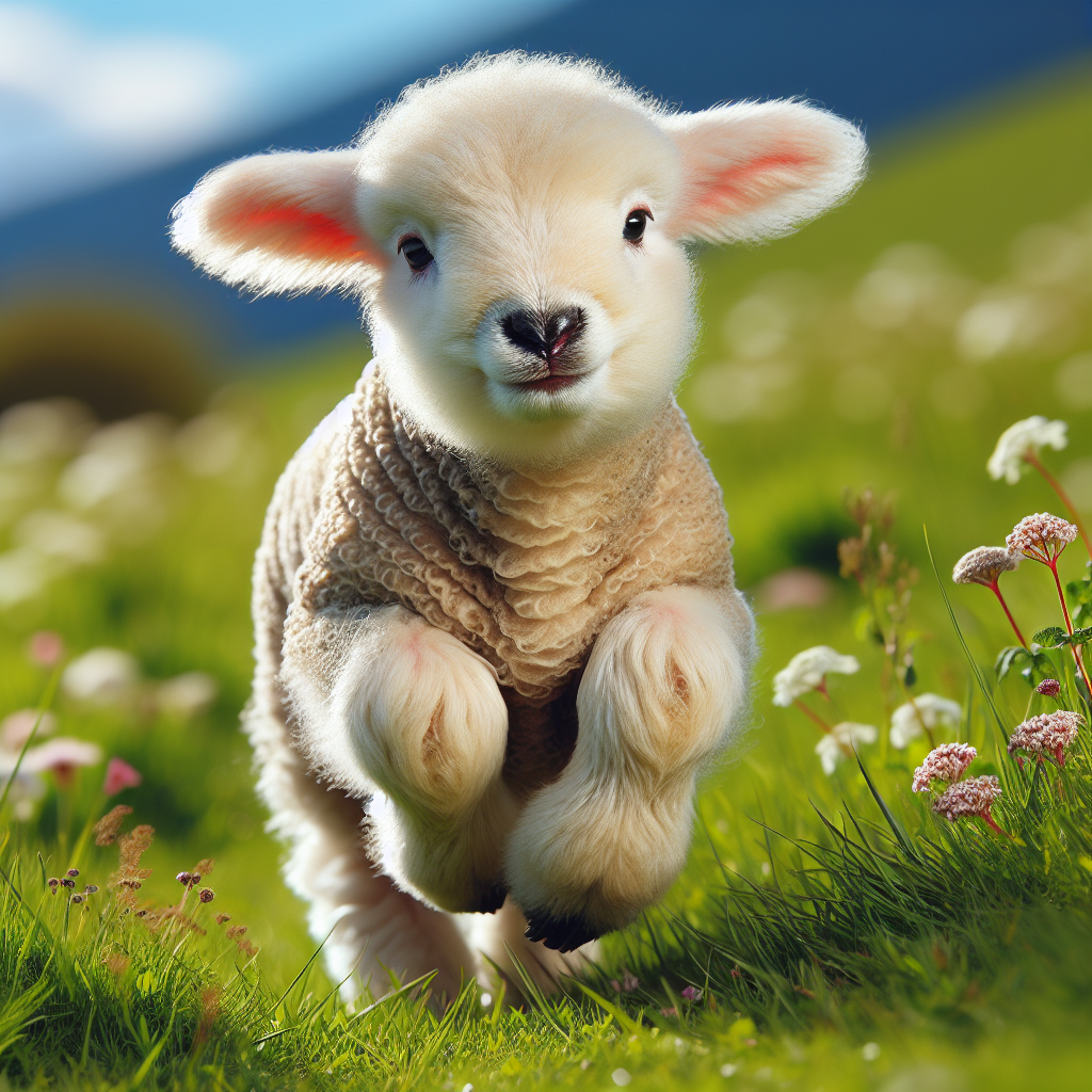 cute lamb covered in wool Blank Meme Template