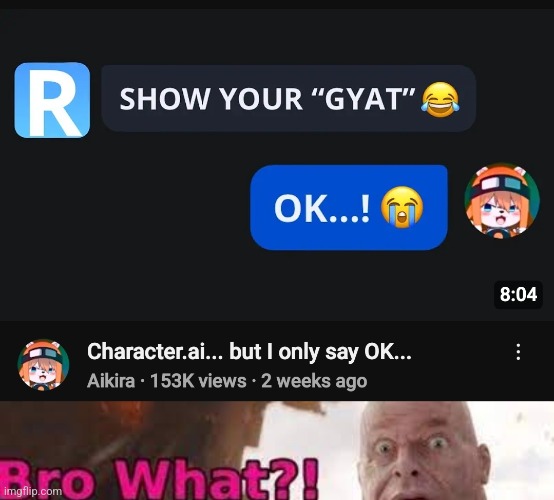 image tagged in thanos - bro what | made w/ Imgflip meme maker