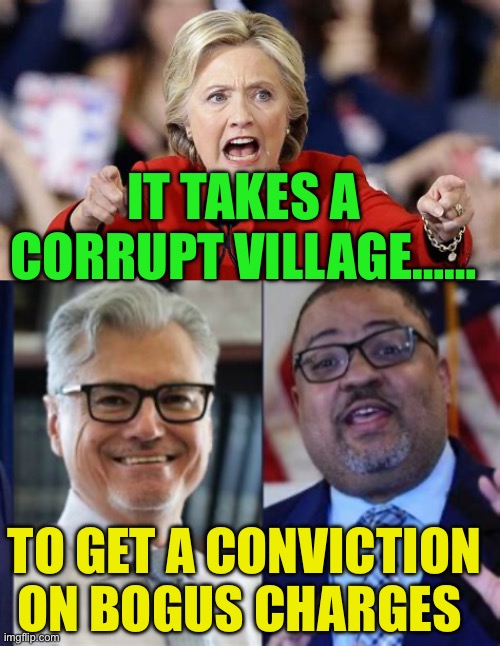 The Village of Democrat corruption | IT TAKES A CORRUPT VILLAGE……; TO GET A CONVICTION ON BOGUS CHARGES | image tagged in gifs,democrats,biden,government corruption,doj | made w/ Imgflip meme maker
