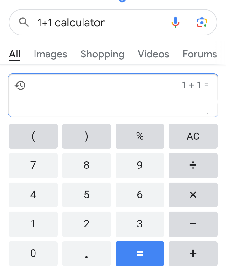 the true answer of 1 + 1 Blank Meme Template