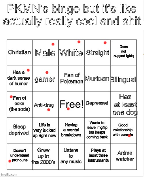 PKMN’s bingo | image tagged in pkmn s bingo | made w/ Imgflip meme maker