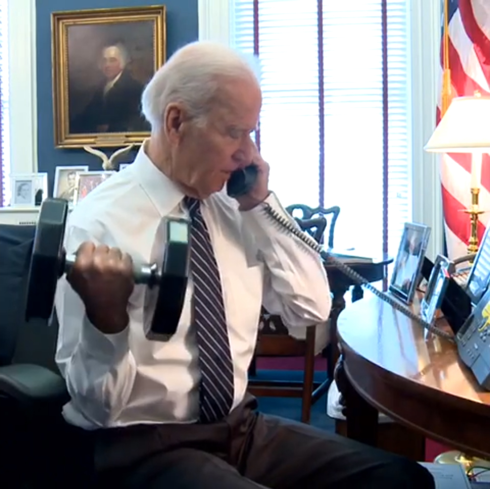 Joe Biden Phonecall Blank Meme Template