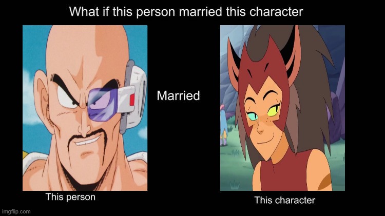 what if nappa married catra | image tagged in what if character married this character,she-ra,dragon ball z,what if,anime memes | made w/ Imgflip meme maker