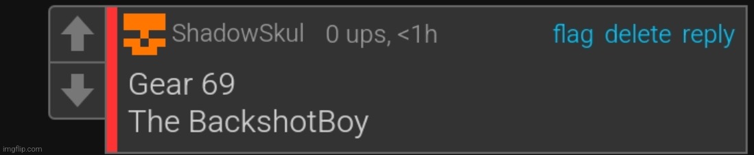 Gear 69 | image tagged in gear 69 | made w/ Imgflip meme maker