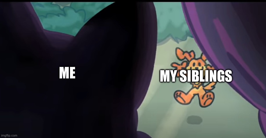 Dumb meme, have no idea why i chose this, i hate Poppy Playtime (Not the Smiling Critters, but the game is bad) | ME; MY SIBLINGS | image tagged in catnap looking out the window,memes,relatable | made w/ Imgflip meme maker