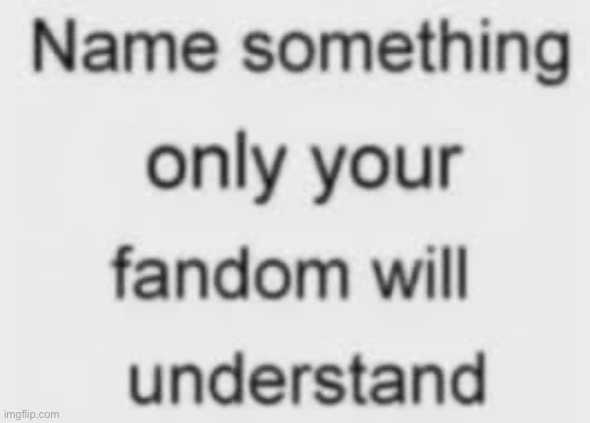 I started first so yeah whoever the hell got it is amazing frfr | image tagged in name something only your fandom will understand | made w/ Imgflip meme maker