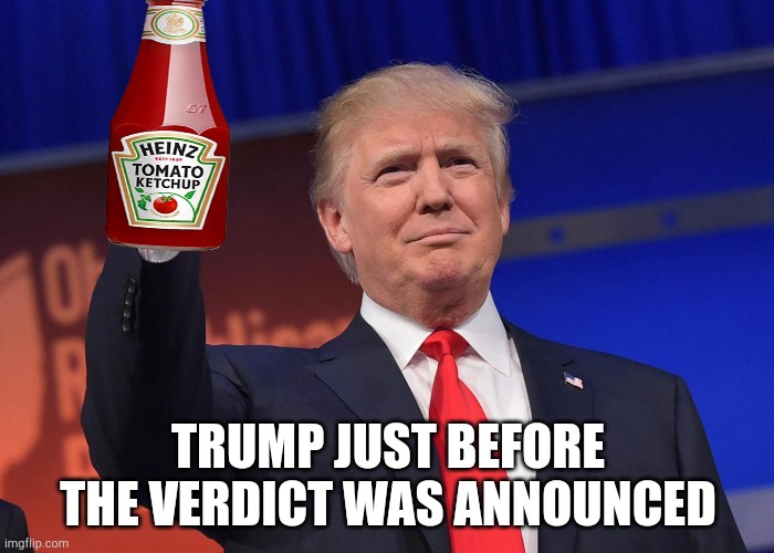 Looking for the perfect spot on the wall | TRUMP JUST BEFORE THE VERDICT WAS ANNOUNCED | image tagged in donald trump | made w/ Imgflip meme maker