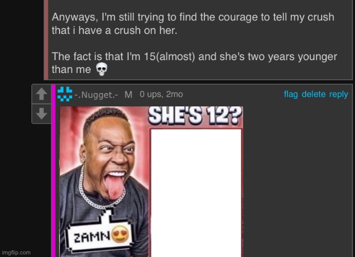 old comment of mine | made w/ Imgflip meme maker