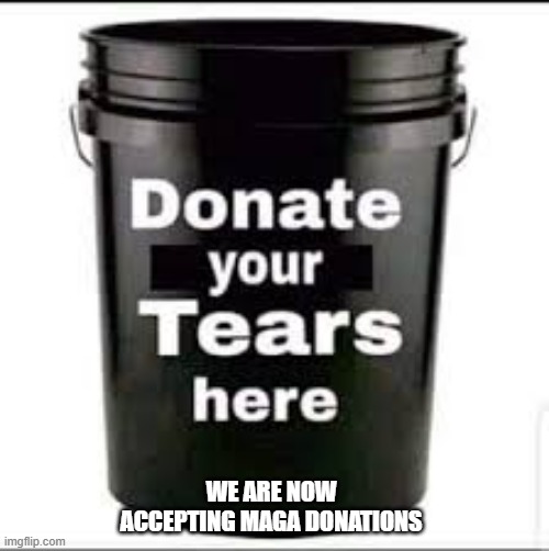 memes by Brad - I'm collecting MAGA tears | WE ARE NOW ACCEPTING MAGA DONATIONS | image tagged in funny,fun,donald trump,tears,guilty,humor | made w/ Imgflip meme maker