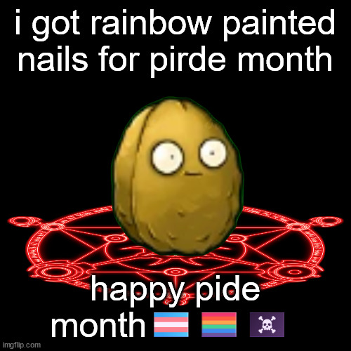 ge | i got rainbow painted nails for pirde month; happy pide month🏳️‍⚧️🏳️‍🌈🏴‍☠️ | image tagged in ge | made w/ Imgflip meme maker