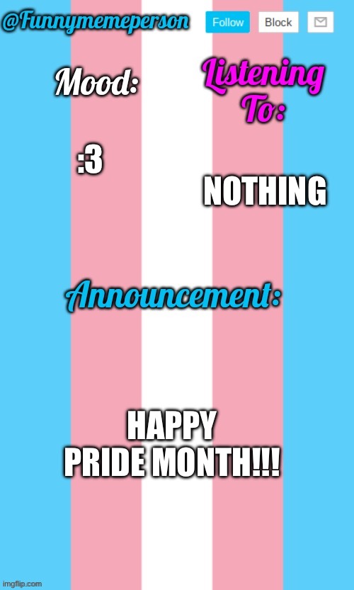 YIPPIE :3 | NOTHING; :3; HAPPY PRIDE MONTH!!! | image tagged in pride | made w/ Imgflip meme maker