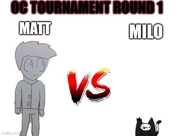Out of every single Oc in the roster... | OC TOURNAMENT ROUND 1; MATT; MILO | made w/ Imgflip meme maker