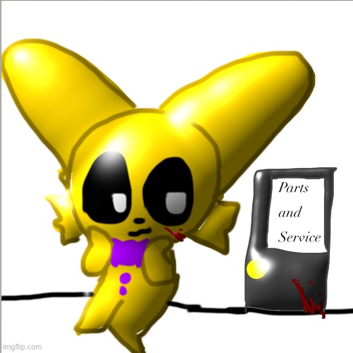 Springbonnie just got done doing chores.. | image tagged in fnaf 3,fnaf 4,william afton | made w/ Imgflip meme maker