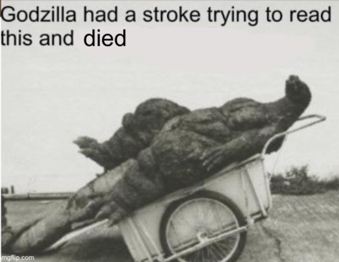 Clean Godzilla Blank Meme Template
