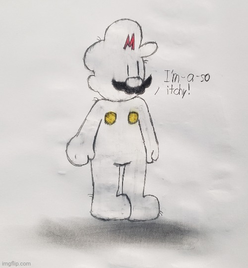 Moldy boi | image tagged in mario,plush,drawing | made w/ Imgflip meme maker