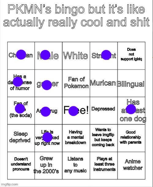 PKMN’s bingo | image tagged in pkmn s bingo | made w/ Imgflip meme maker