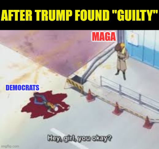 Not Working Out For Them | AFTER TRUMP FOUND "GUILTY"; MAGA; DEMOCRATS | image tagged in democrats,leftists,maga,donald trump | made w/ Imgflip meme maker