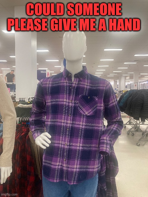 Give me a hand | COULD SOMEONE PLEASE GIVE ME A HAND | image tagged in memes,puns | made w/ Imgflip meme maker
