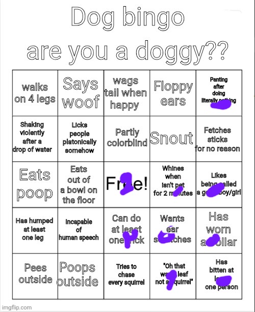 Almost there | image tagged in dog bingo | made w/ Imgflip meme maker