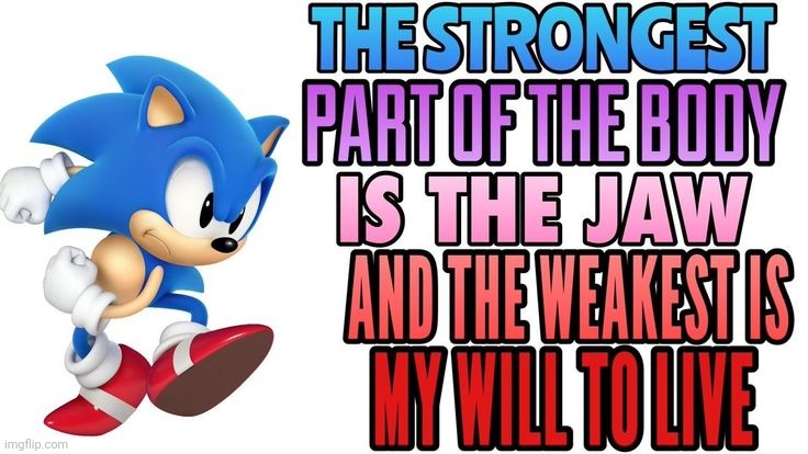 My current mental state (trans lore) | image tagged in sonic the hedgehog | made w/ Imgflip meme maker