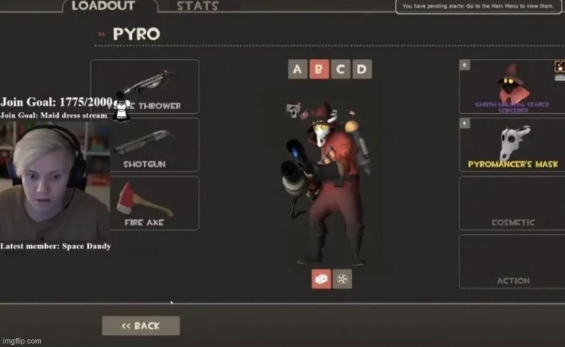hi, does anyone know the unusual to pyrocinicals hat? | made w/ Imgflip meme maker