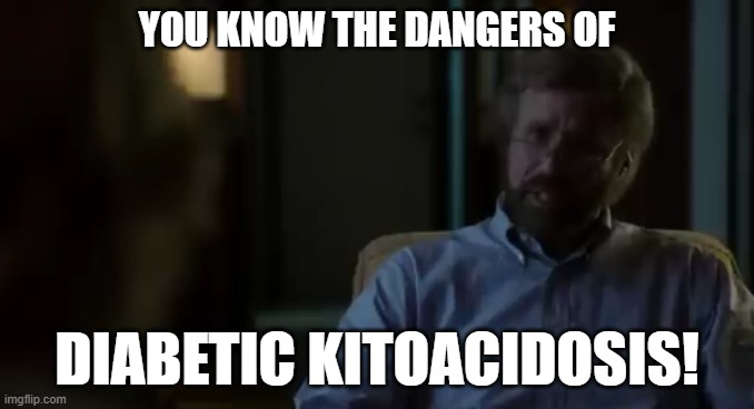 Diabetic kitoacidosis | YOU KNOW THE DANGERS OF; DIABETIC KITOACIDOSIS! | image tagged in a deadly adoption,will ferrell,kirsten wiig,true crime | made w/ Imgflip meme maker