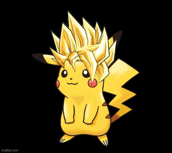 What even is Pikachu, anyway? | image tagged in pikachu,pokemon,dragonball z,hybrid,mashup | made w/ Imgflip meme maker