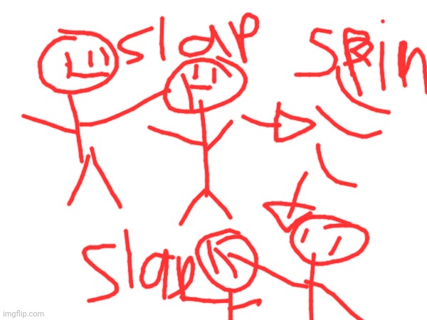 badly drawn karma slap | image tagged in bad joke | made w/ Imgflip meme maker
