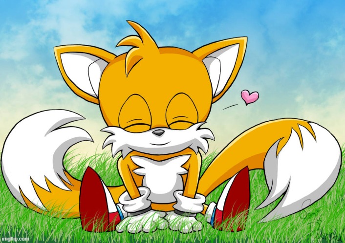 Tails Wishing You Well~ (Art credit : Lali-lop) | made w/ Imgflip meme maker