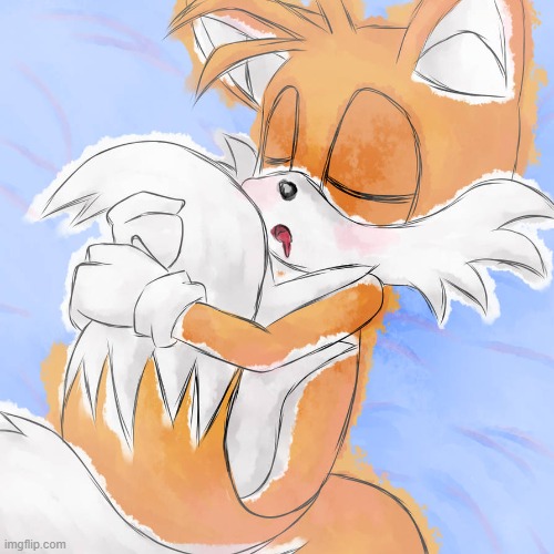 Tails being tails :) (Art credit : More by SS-SpiritStar) | image tagged in tails the fox | made w/ Imgflip meme maker