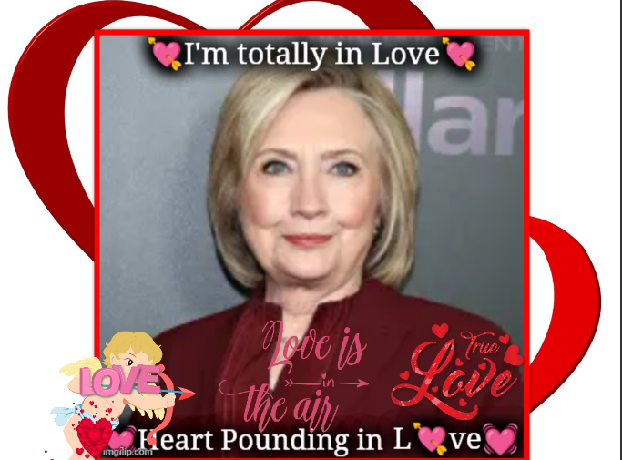 High Quality Hillary Heart Throb Blank Meme Template