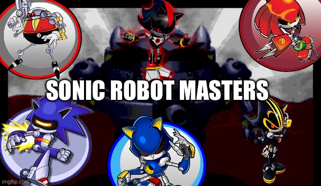 Sonic in megaman(rom hack) robot masters | SONIC ROBOT MASTERS | made w/ Imgflip meme maker