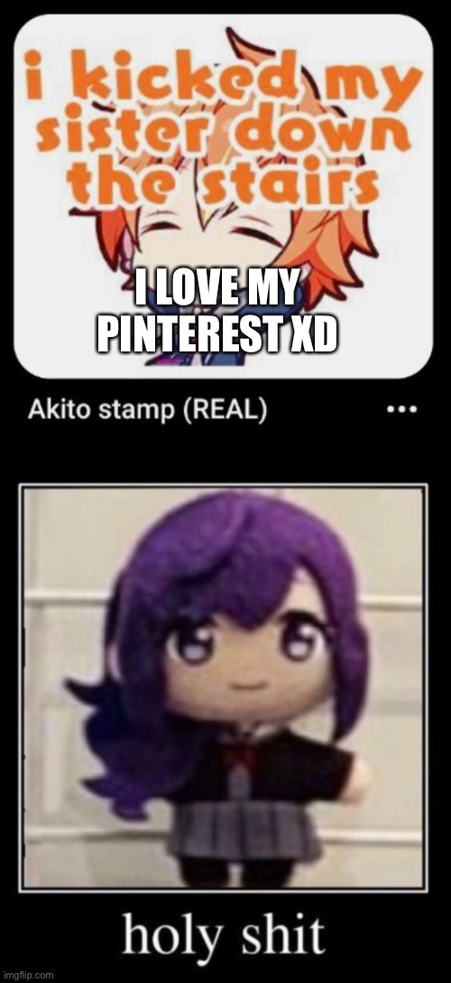 Pinterest xD | I LOVE MY PINTEREST XD | image tagged in xd,pinterest | made w/ Imgflip meme maker